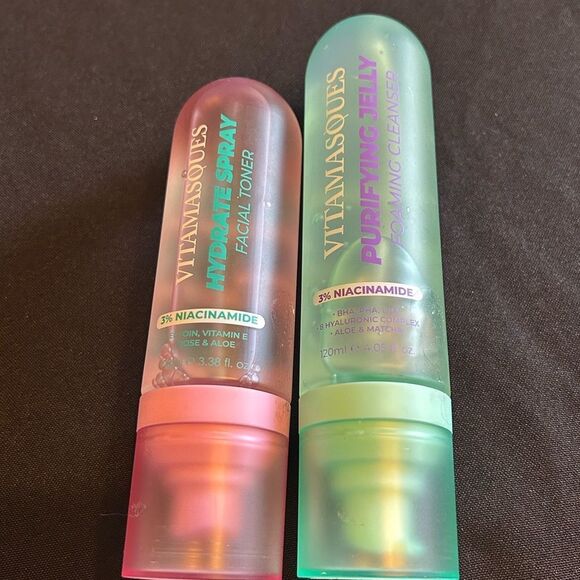 VITAMASQUES Facial Toner and Cleanser Set New FullSz - Picture 1 of 2